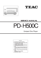 Teac PD-H500C-Service-Manual